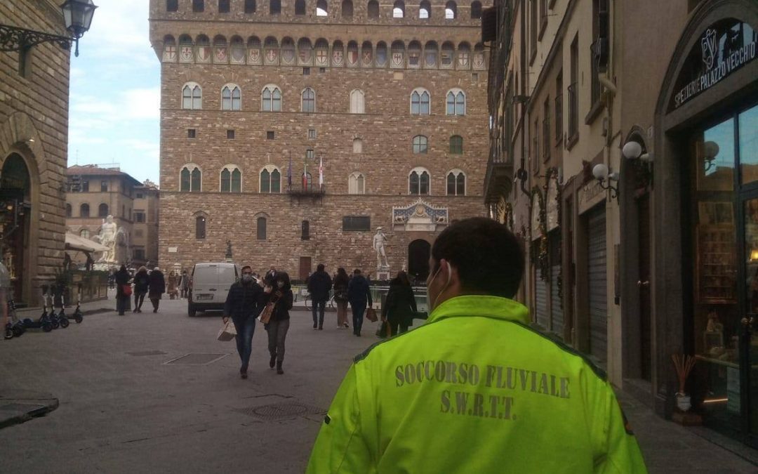 Covid-19: assistenza alla popolazione nel centro di Firenze