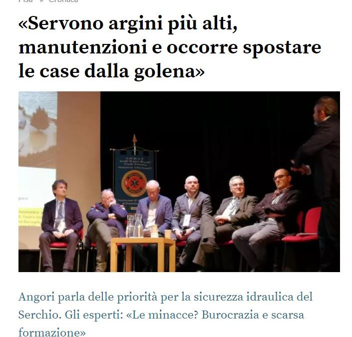 Il Tirreno di Pisa: considerazioni emerse nel Convegno “Serchio 2019: a dieci anni dall’alluvione”